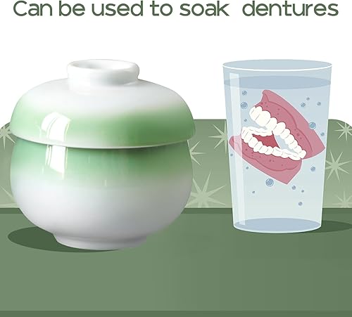 Miniatura 4 de Cinf Snack japonés de 6 onzas, juego de 2 ollas con tapa, cocina de vapor, cuencos de sopa de cerámica para servir huevos y verduras