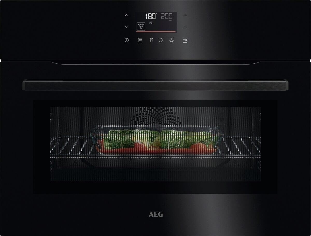 AEG OK6NK40PK Built In Compact Electric Single Oven Black Black