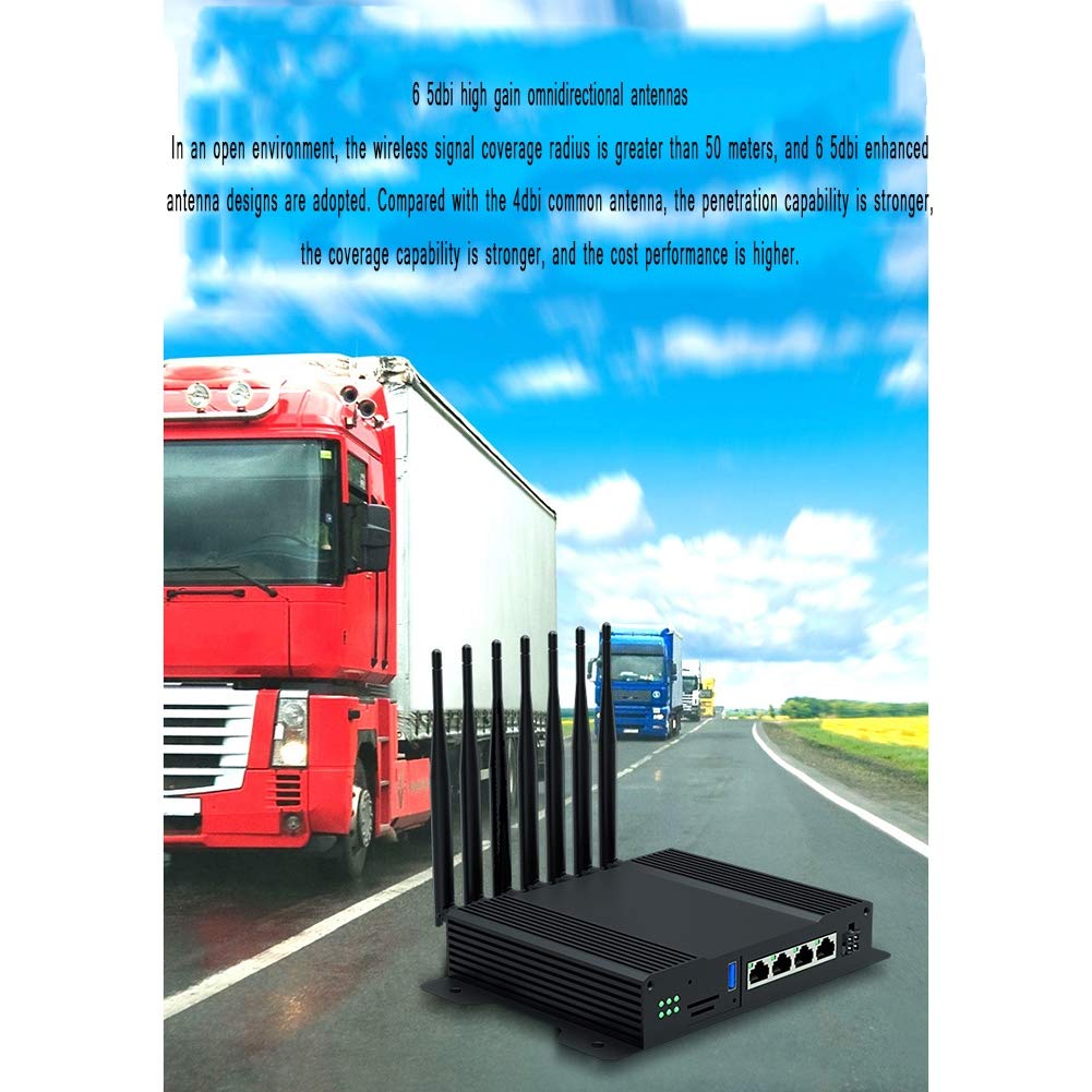 Routeur sans Fil 4G, 4G LTE WiFi Routeur 1200M de qualité Industrielle Gigabit Double Bande 2.4G et 5.8G