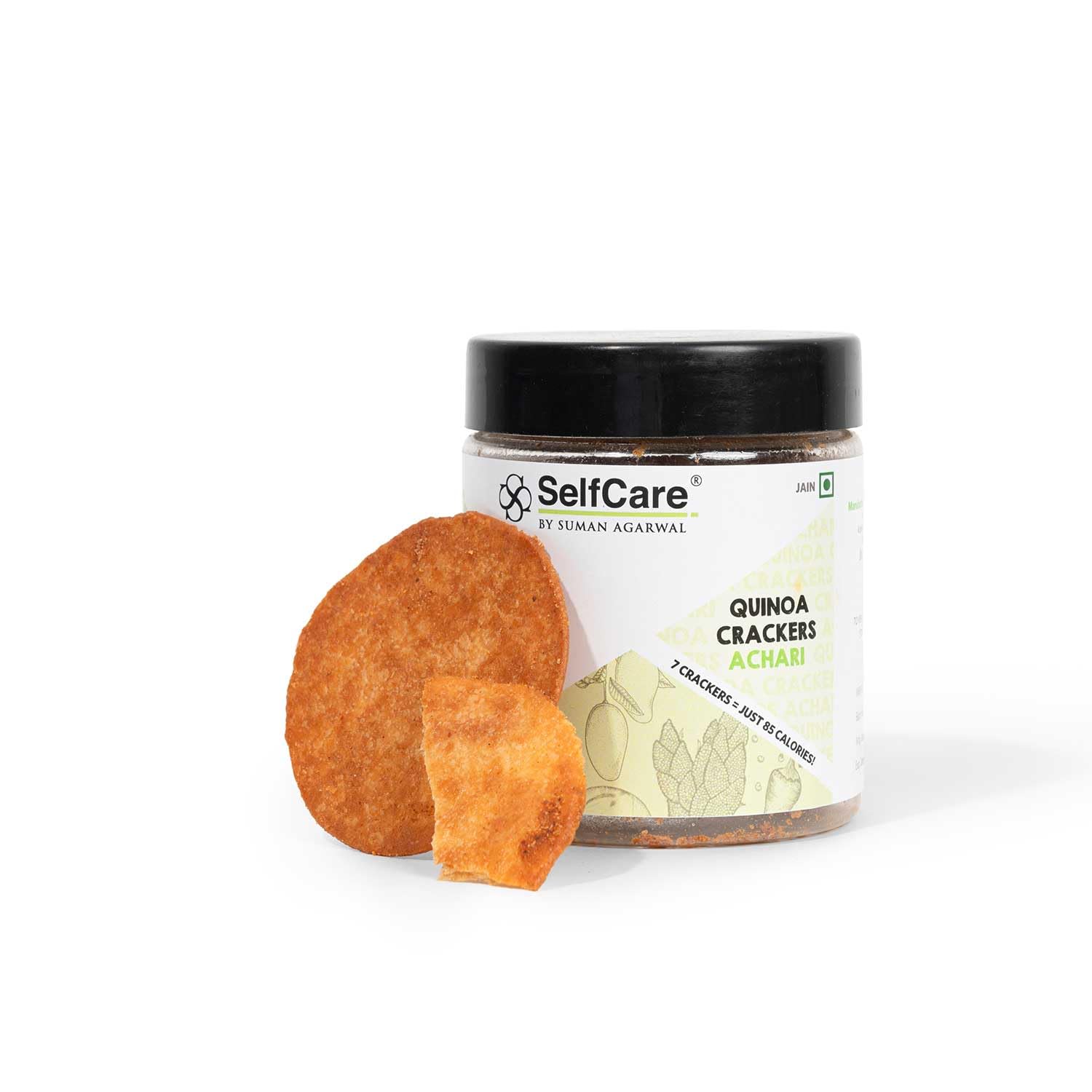 SelfCare By Suman Agarwal Quinoa Crackers - Achari Pack of 1 100g | Healthy & Non Fried | Savoury - Snacks - Namkeen - Grocery | Spicy Crunchy & Chatpata - Tea time Snacking | Travel Friendly (B0CST2FHNQ) Amazon Price History, Amazon Price Tracker
