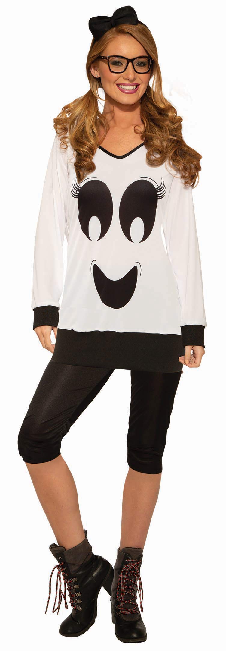 Forum Novelties Women's Ghostie Girl Casual and Classy Halloween Costume, As Shown, Standard