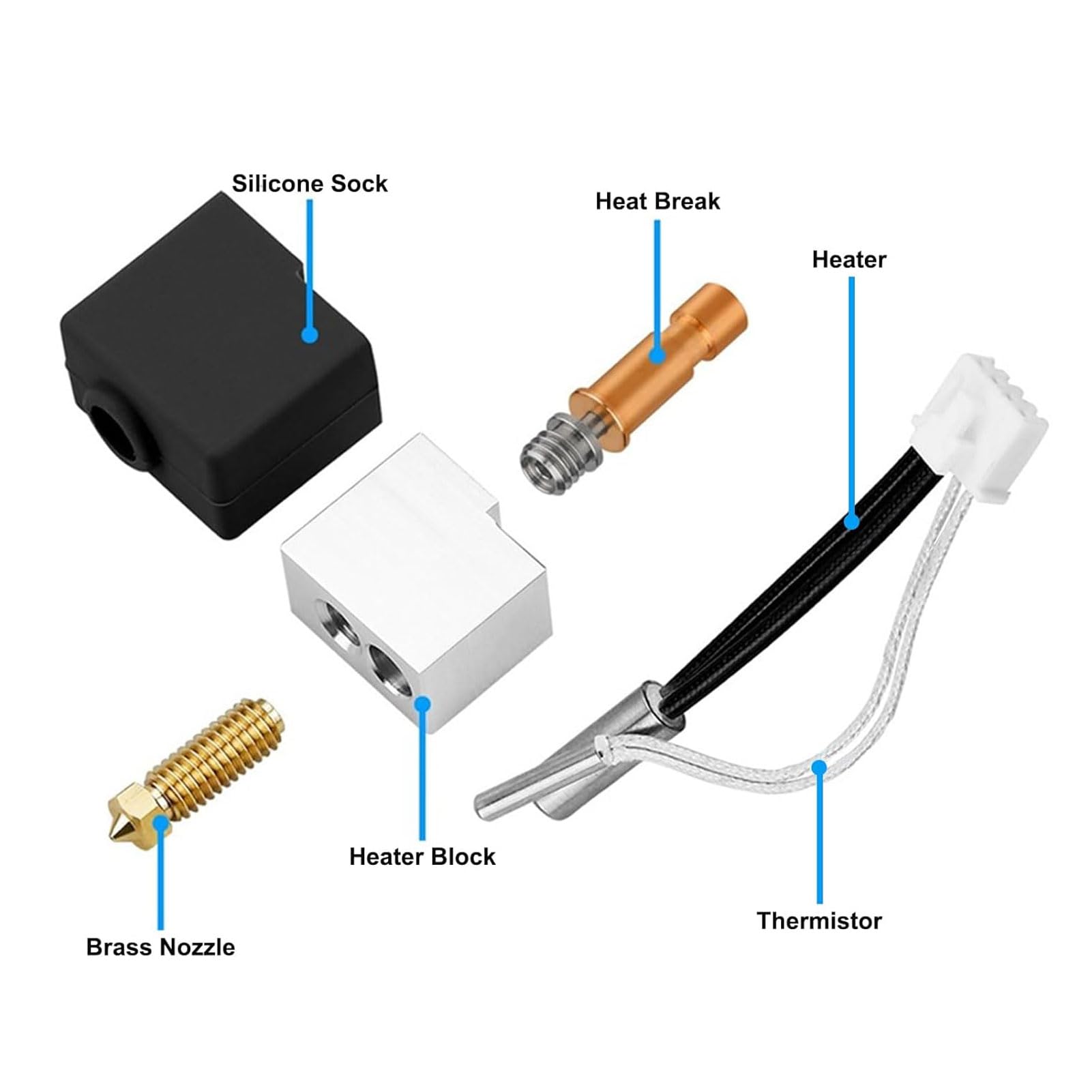 Hotend-Set für S1 & S1 Combo, 3-teilig, 60W Keramikheizer, 200K