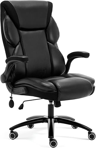 Miniatura 3 de Silla ergonómica de oficina para juegos, cómoda, silla de escritorio de cuero transpirable con soporte lumbar y soporte para la espalda, cómoda