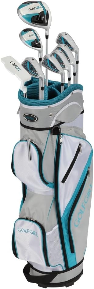 GolfGirl FWS3 Ladies Complete All Graphite Golf Clubs Set with Trolley Cart Bag