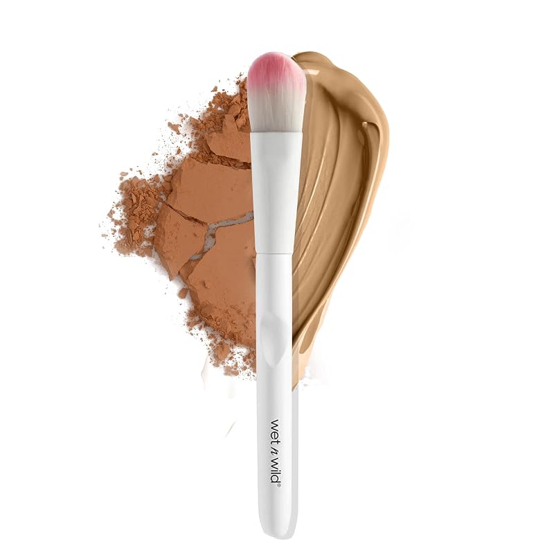 Pincel para Base wet n wild com Fibras Sintéticas Polymax, Cabo Ergonômico, 1 unidade