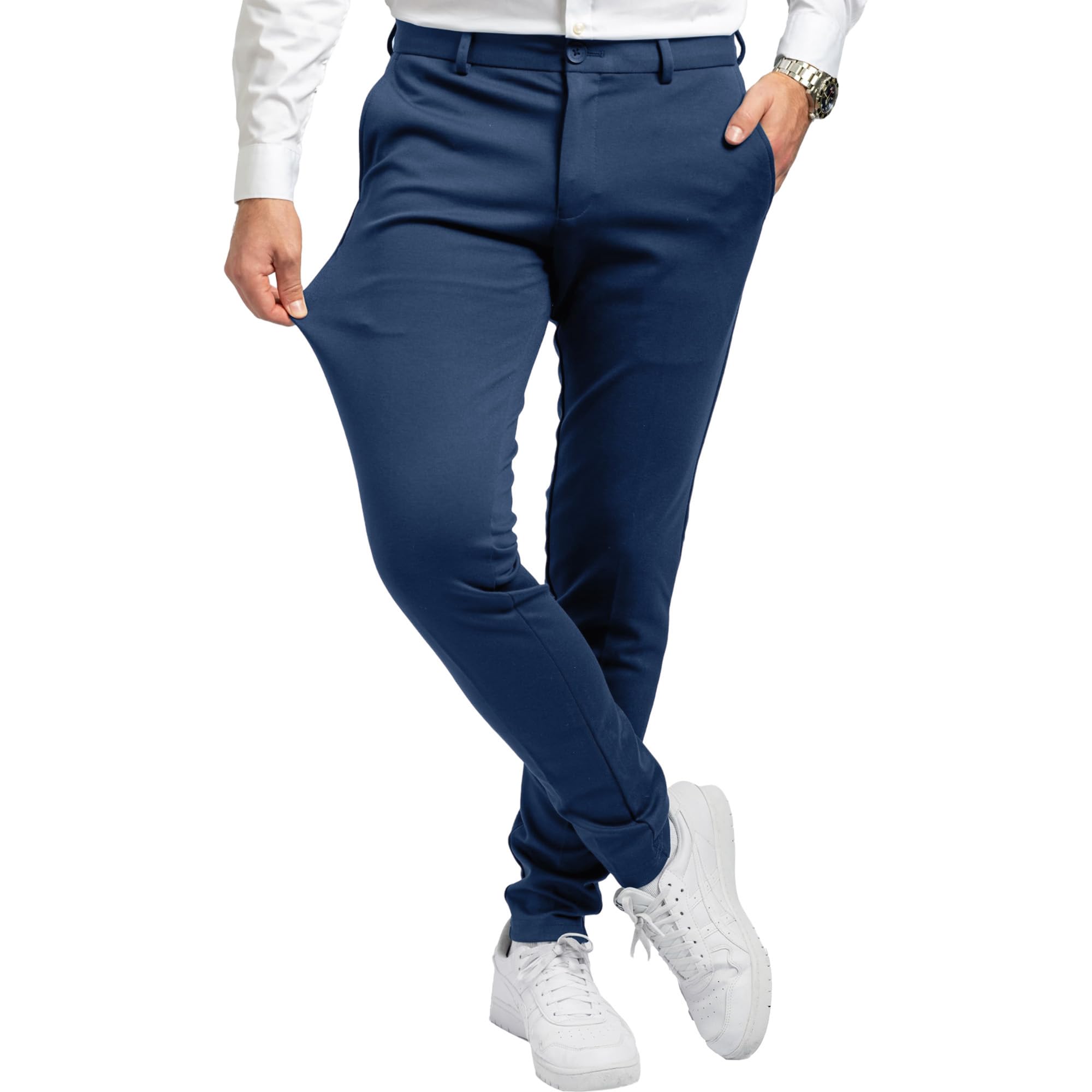 Pants Pantaloni da Uomo Eleganti Slim Fit da Uomo