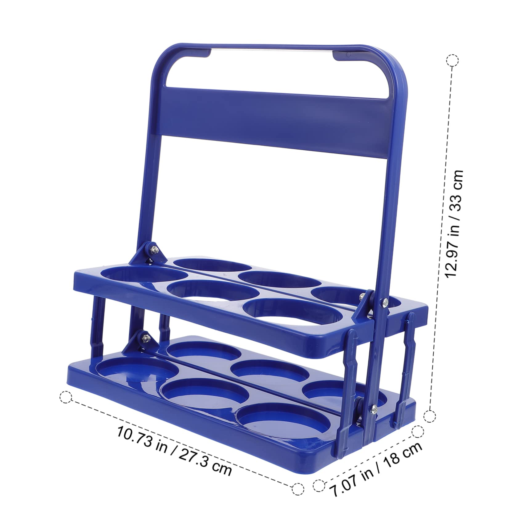 Cabilock 1pc Handmade Skewers Beer Bottle Holder Bar Stand for Organizer for Beer Holder Rack Drink Holder Bottle Organizer Holder Drink Organizer Beer Bottle Carrier Plastic Blue