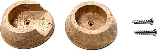 WADDELL Soporte para poste de armario (resistente) Soporte de barra de madera dura se adapta a cualquier estilo de barras de armario de hasta 1-38