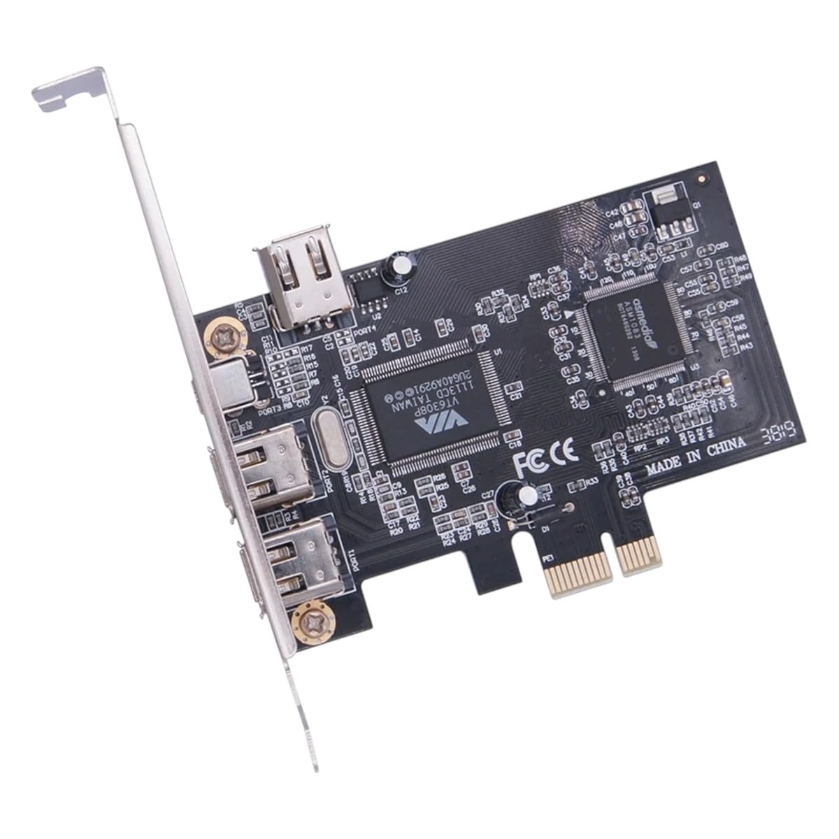 PCIE X1 to 1394 Expansion Card PCI - E 1X to 1394 4 - Port DV HDV HD Video Capture Card Support 1440 1080 Transfer Adaptier-image-1