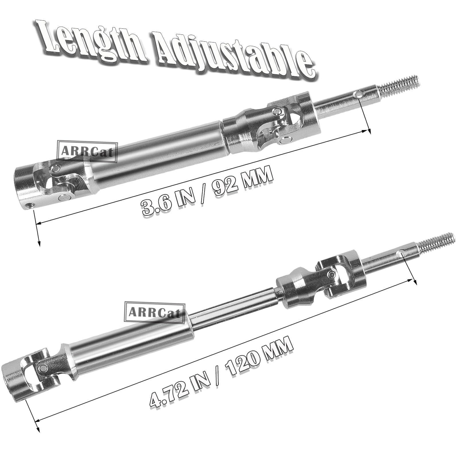 Lot De 4 Arbres De Transmission CVD Avant/Arrière Métal Bleu – Upgrade 1/10 Traxxas Slash Stampede Hoss VXL 4x4