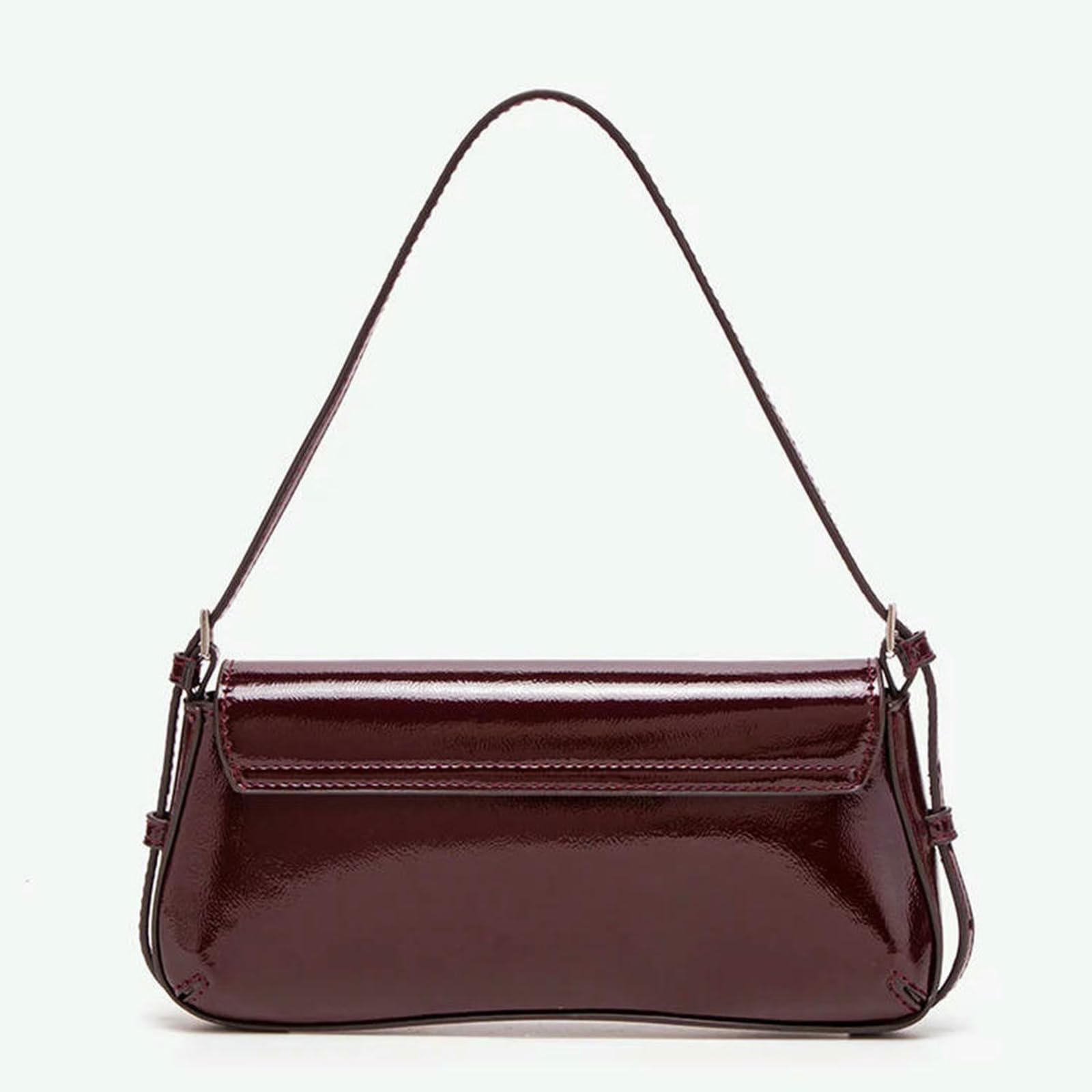 Borsa Donna A Spalla delle Donne Ascelle Brevetto per Le Donne-s2116-winered