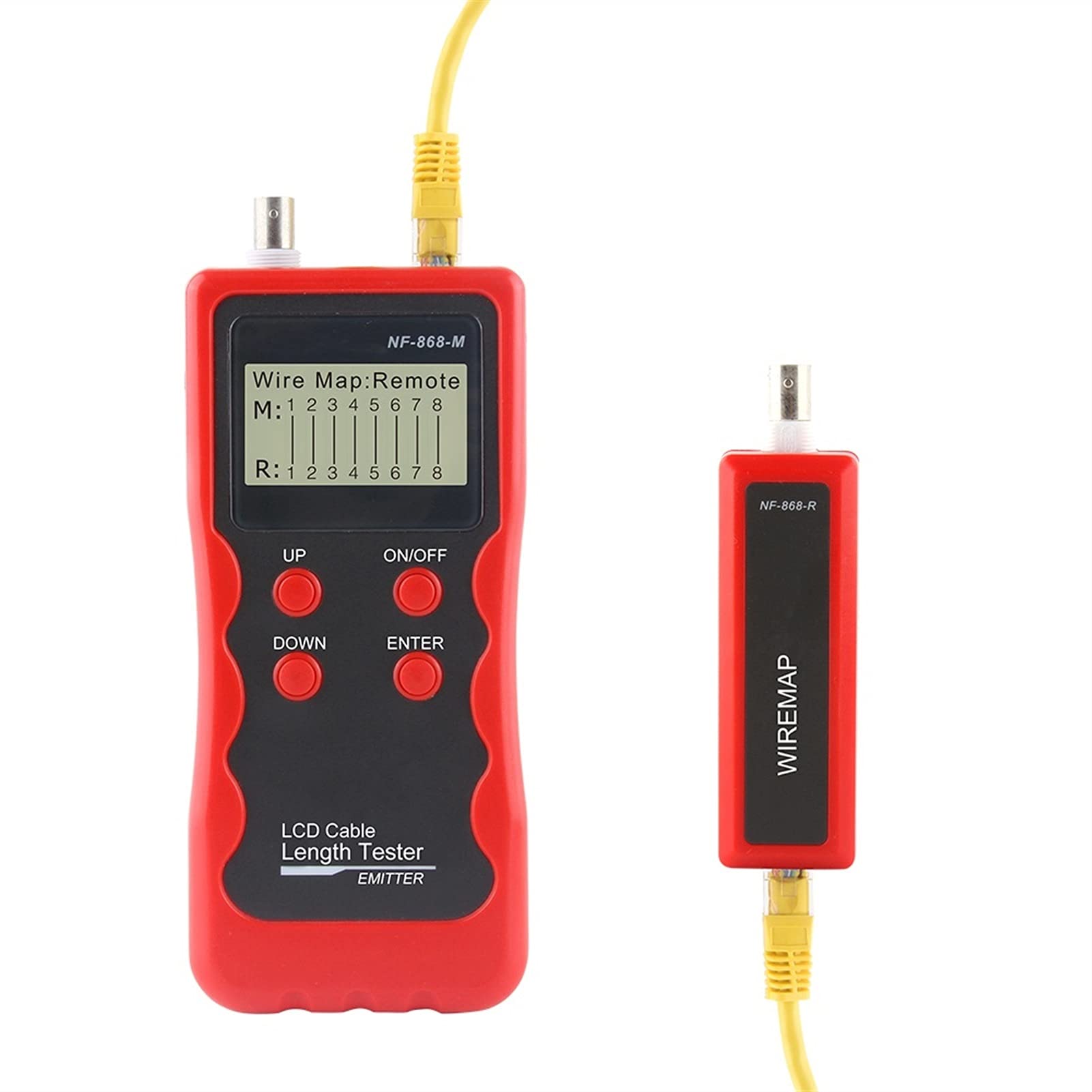 Tester Per Cavi Di Rete Con Tracker – Dispositivo Portatile Per Test E Ricerca Guasti, Rosso, Per Installazioni Professionali E Domestiche