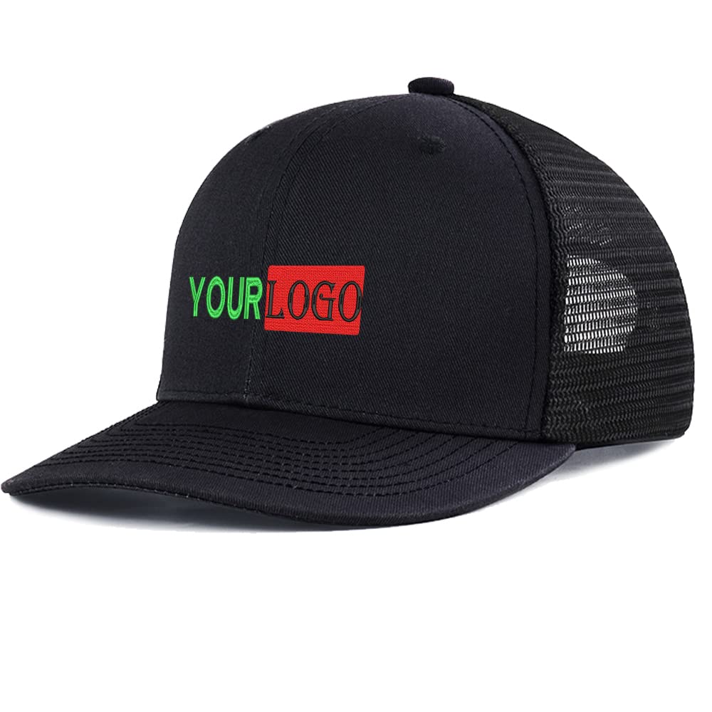 Unisex Black Primedealsday Embroidery Custom Logo Trucker Hats For Men Adjustable Snapback Mesh Cap Outdoors Baseball Dad Cap