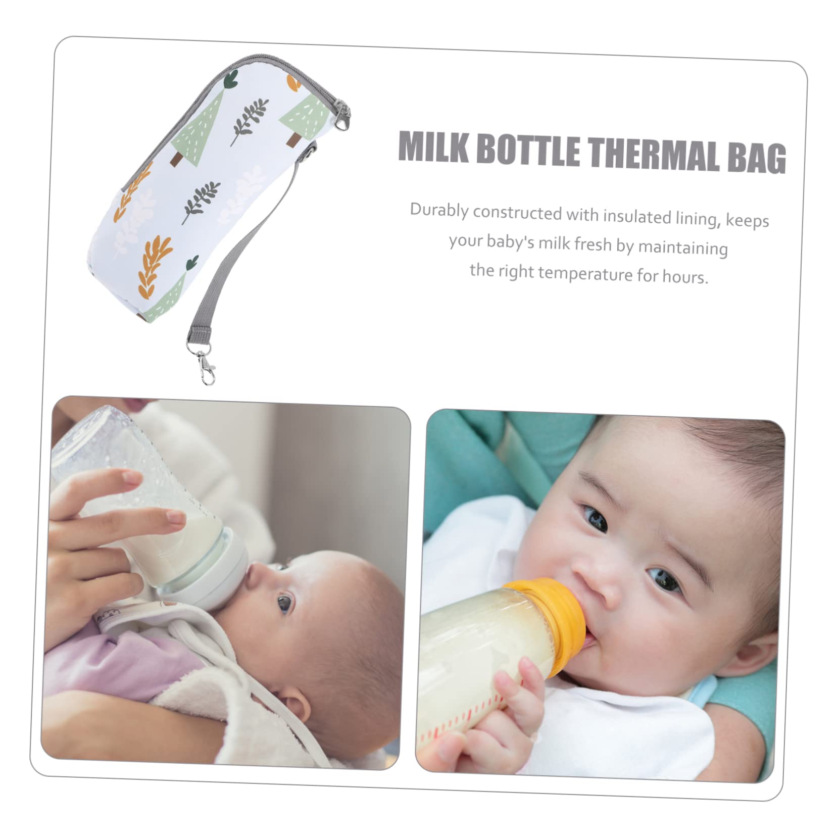 Abaodam 4piezas Bolsa Térmica para Biberones De Soporte Portátil para Lactancia Mantiene La De Leche y Bebidas para Paseos y Excursiones