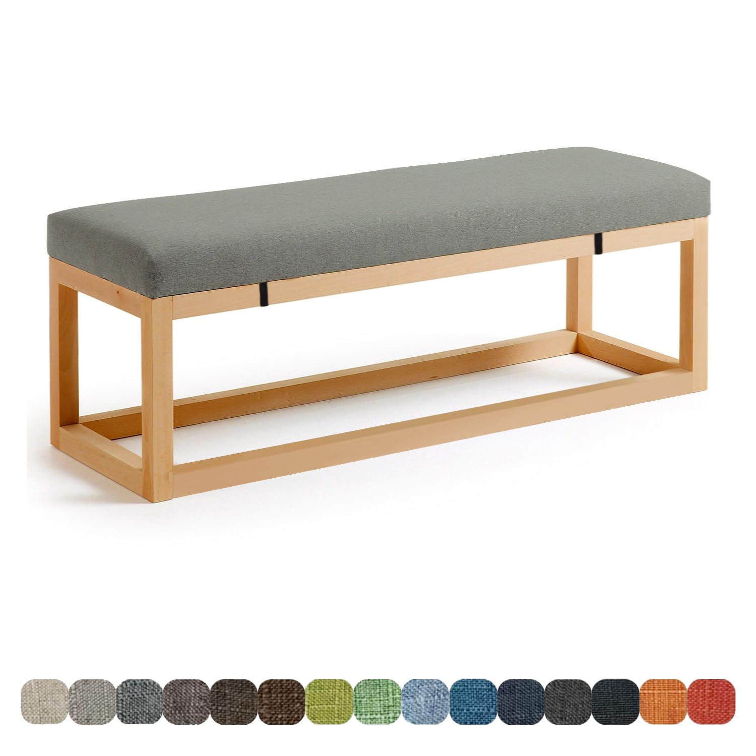 Coussins de banc pour mobilier d'intérieur et d'extérieur, 75 x 35 x 3 cm, pour banc de salle à manger, banc de jardin, balancelle et baie vitrée, chaise longue et coussin de canapé, couleur #5