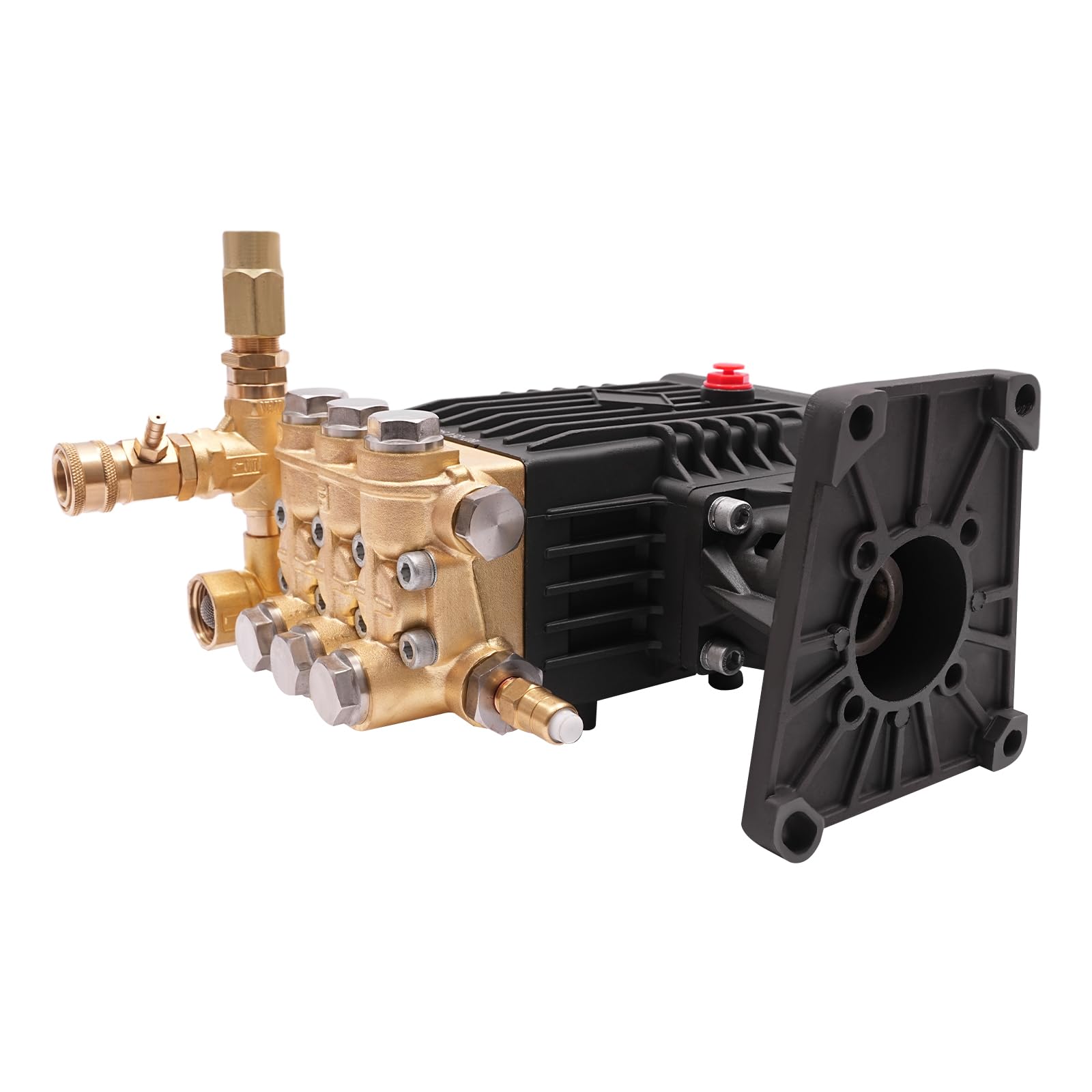High Pressure Washer Pump, 4000psi 275 bar 3/4" Shaft Horizontal Power Washer Pump, 4 GPM Brass Pump, 3400rpm, for Most 9-15 hp Engines