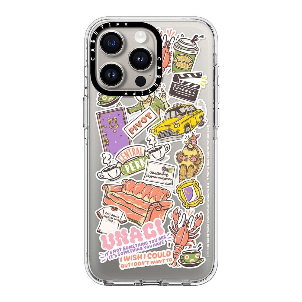 Amazon.com: CASETiFY Clear iPhone 15 Pro Max Case [Friends Co-Lab