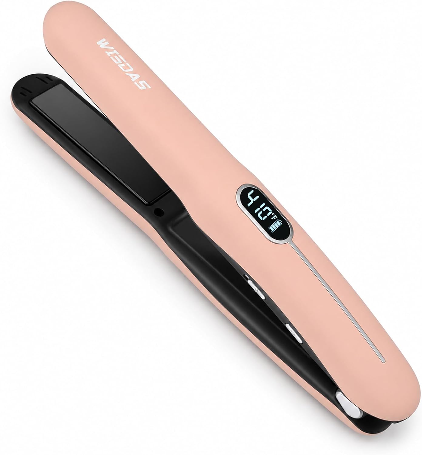 Cordless Hair Straightener, Mini 2-in-1 Travel Flat Iron, Pink