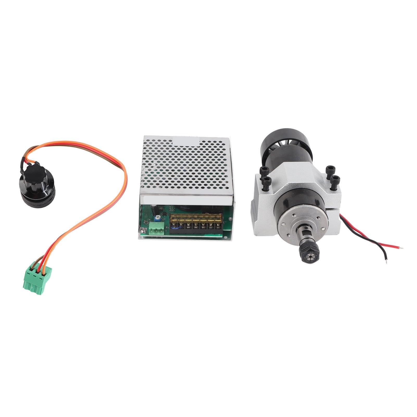 Silnik wrzeciona o 500 W | 12000 obr./min z gubernatorem prędkości do grawerowania CNC / frezowanie PCB / rzeźbienie drewna | ER11 COLLET, Wysoka dokładność i nadmierna ochrona