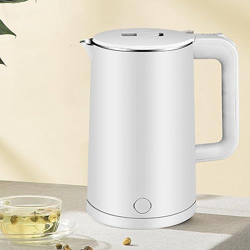 Tetera de calentamiento rápido, 4 de protección de seguridad, 2.3L, hervidor eléctrico de acero inoxidable, doble capa, antiesclado, apagado