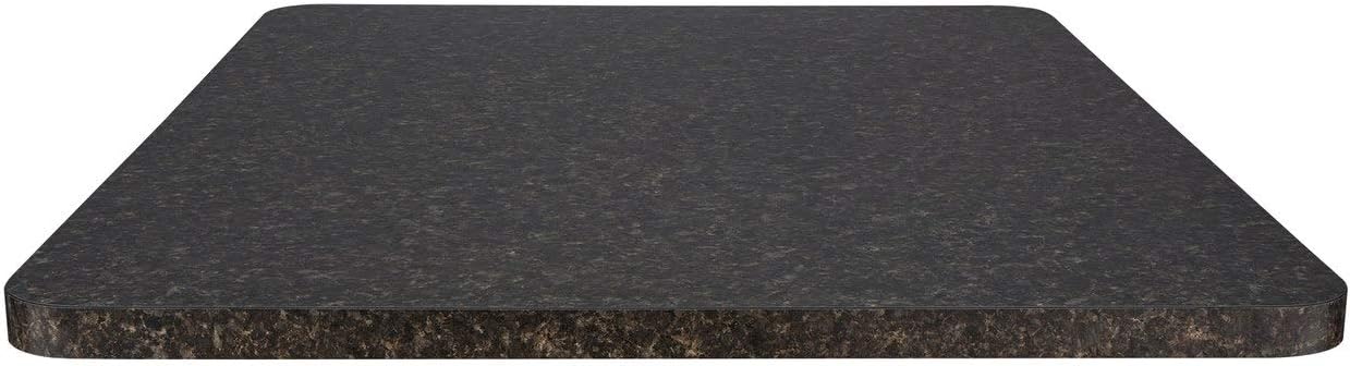 RV Dinette Table with Flush Mount Leg System | Dining Table Replacement | 1 Leg Flush Mount (36", Granite Chocolate)