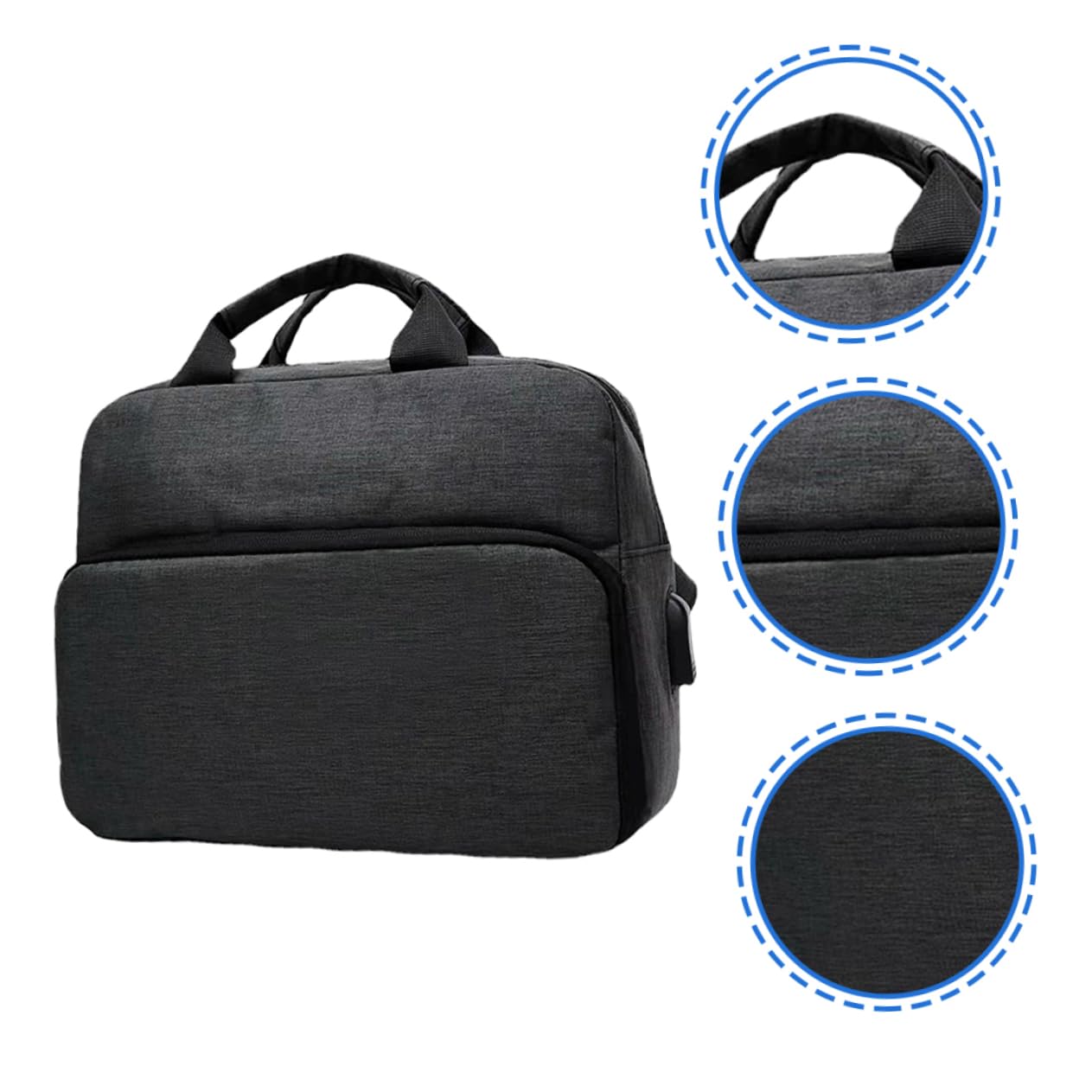 Borsa per Fotocamera Reflex a Tracolla Oxford, Cerniera e Imbottitura Spessa, per Campeggio e Viaggio