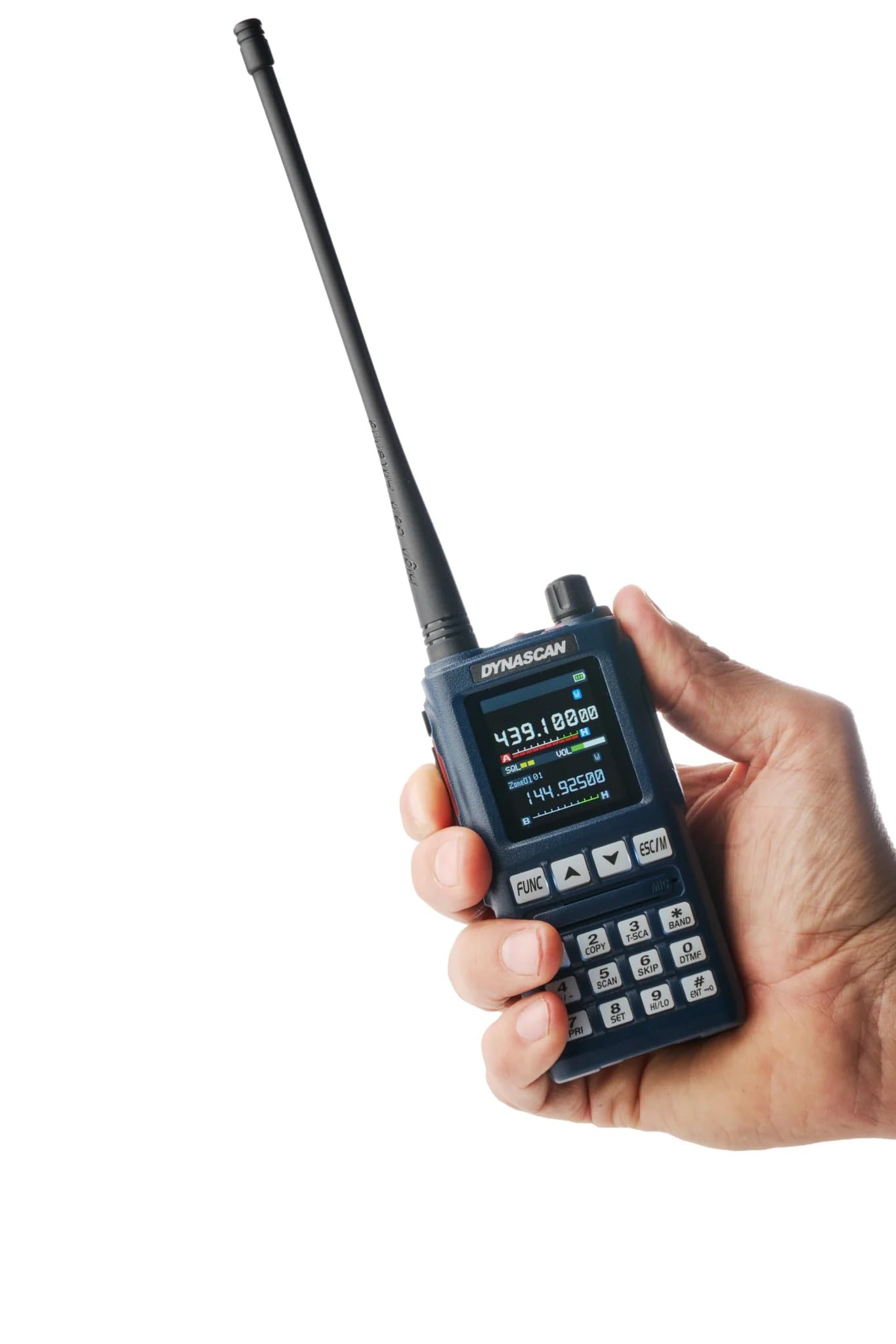 Stazione radio Dynascan UV‑101 doppia banda VHF/UHF