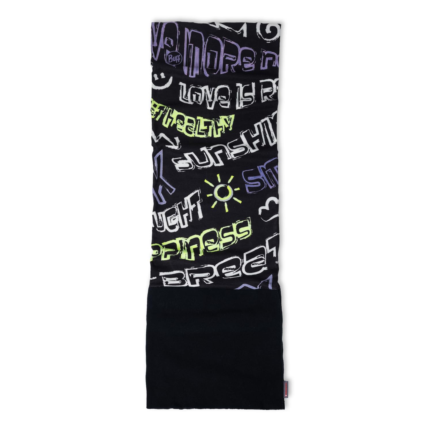 Buff Braga de cuello, Polar, Joven Hombre Mujer, Negro, Talla unica, Multifucional, Calida, Forro, Comoda, Sueve