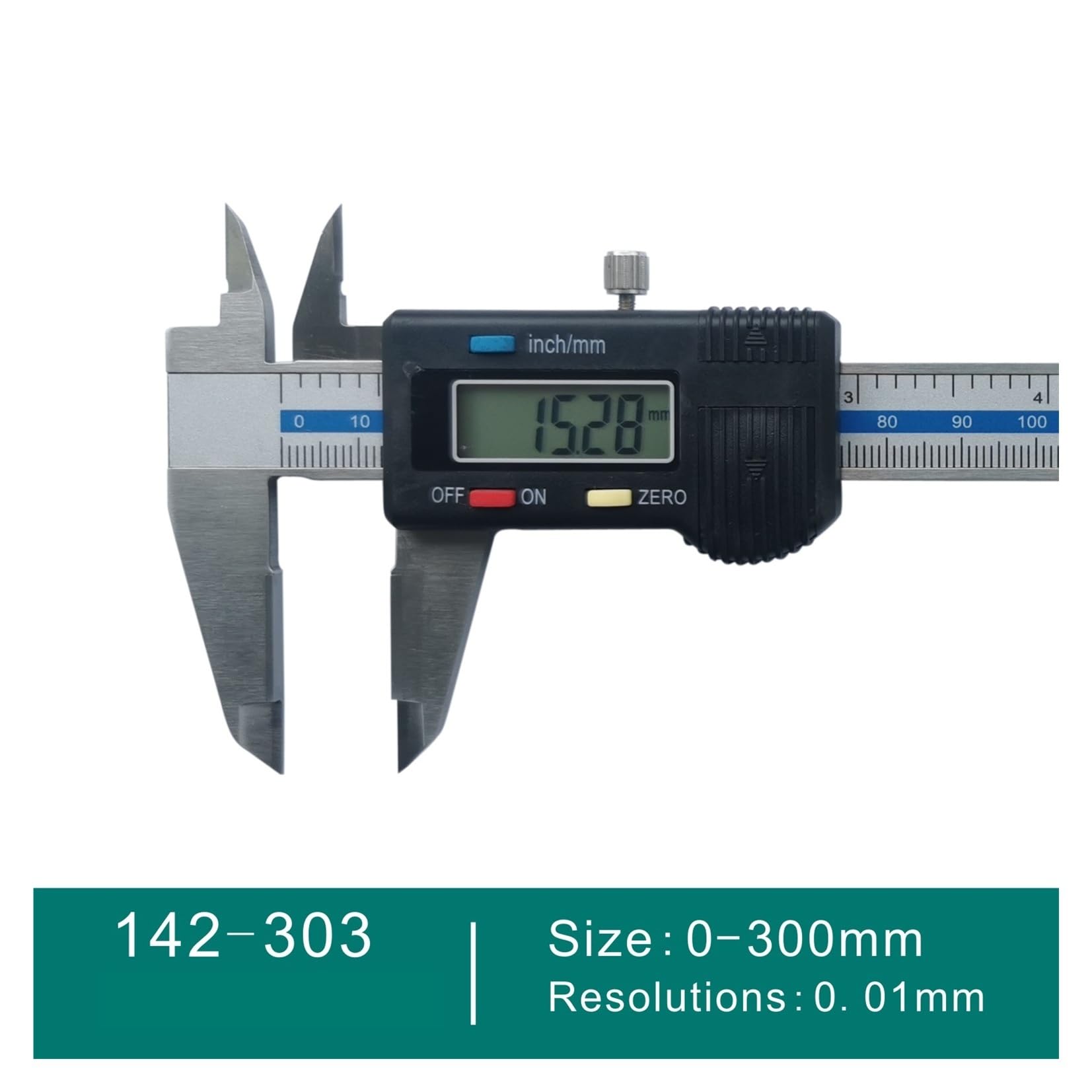 Calibrador Vernier digital de acero inoxidable (0-150 mm/6" x 0,01 mm, 200 mm y 300 mm)(0-300mm x 0.01mm)