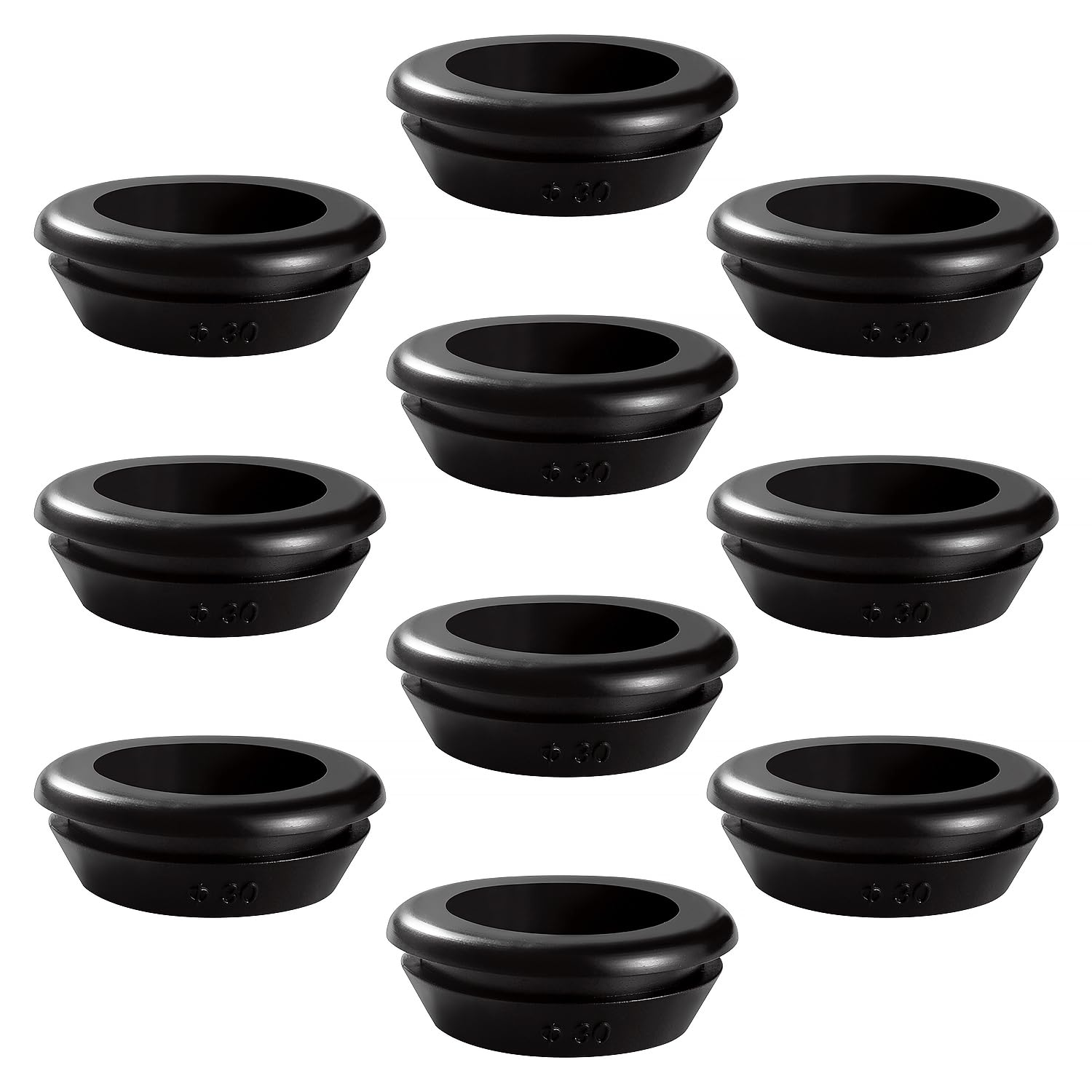 Passacavi In Gomma - 120 Pezzi 10 Misure, Per Proteggere Fili E Cavi In Casa, Ufficio, Auto E Elettrodomestici - Foto 9