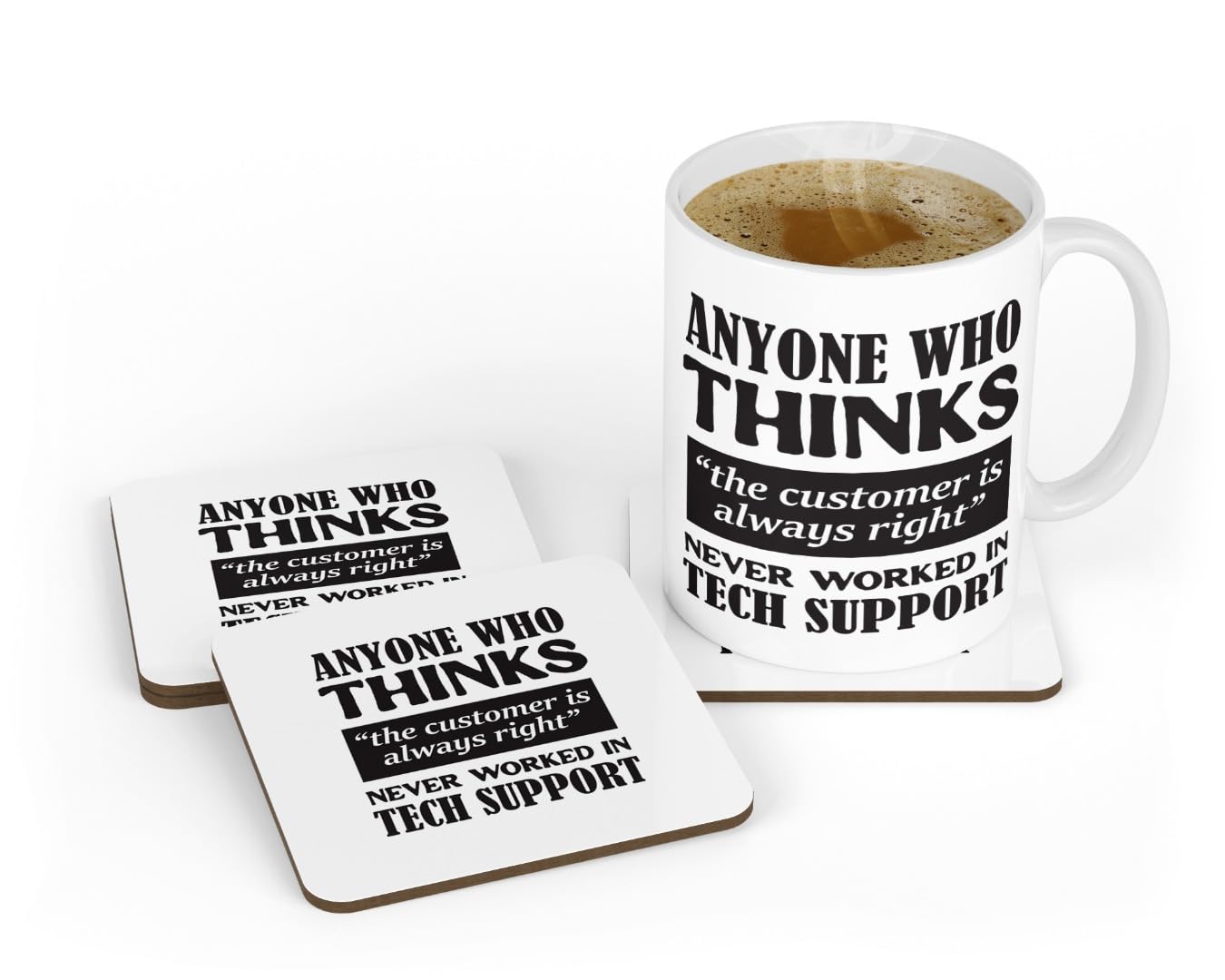 Funny Tech Support Mug IT Expert Computer Geek Office Humour Gift Coffee Tea Cup