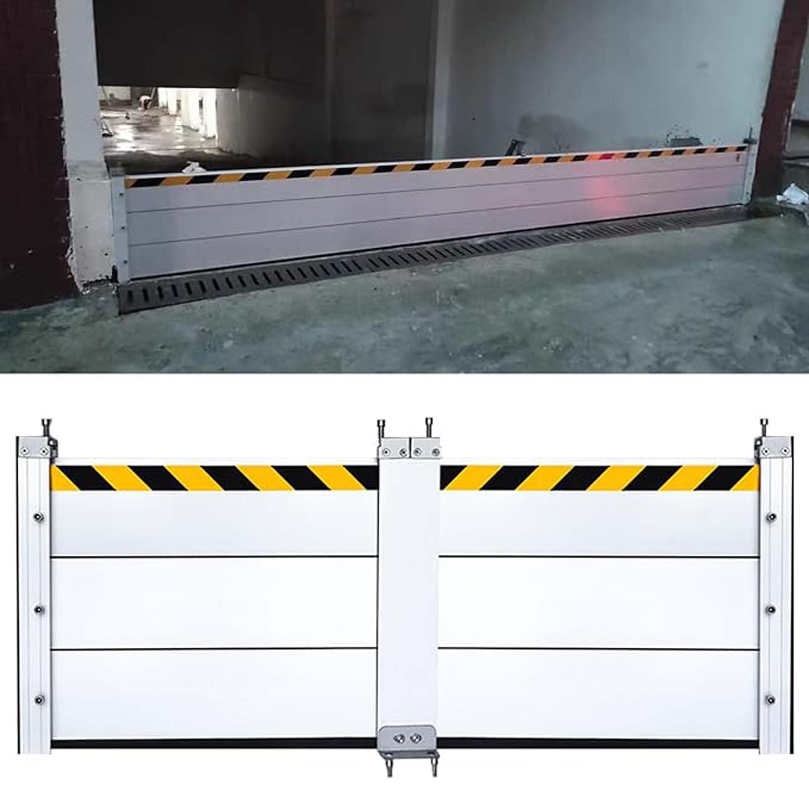 Barrière de contrôle des inondations en aluminium pour porte et commerce