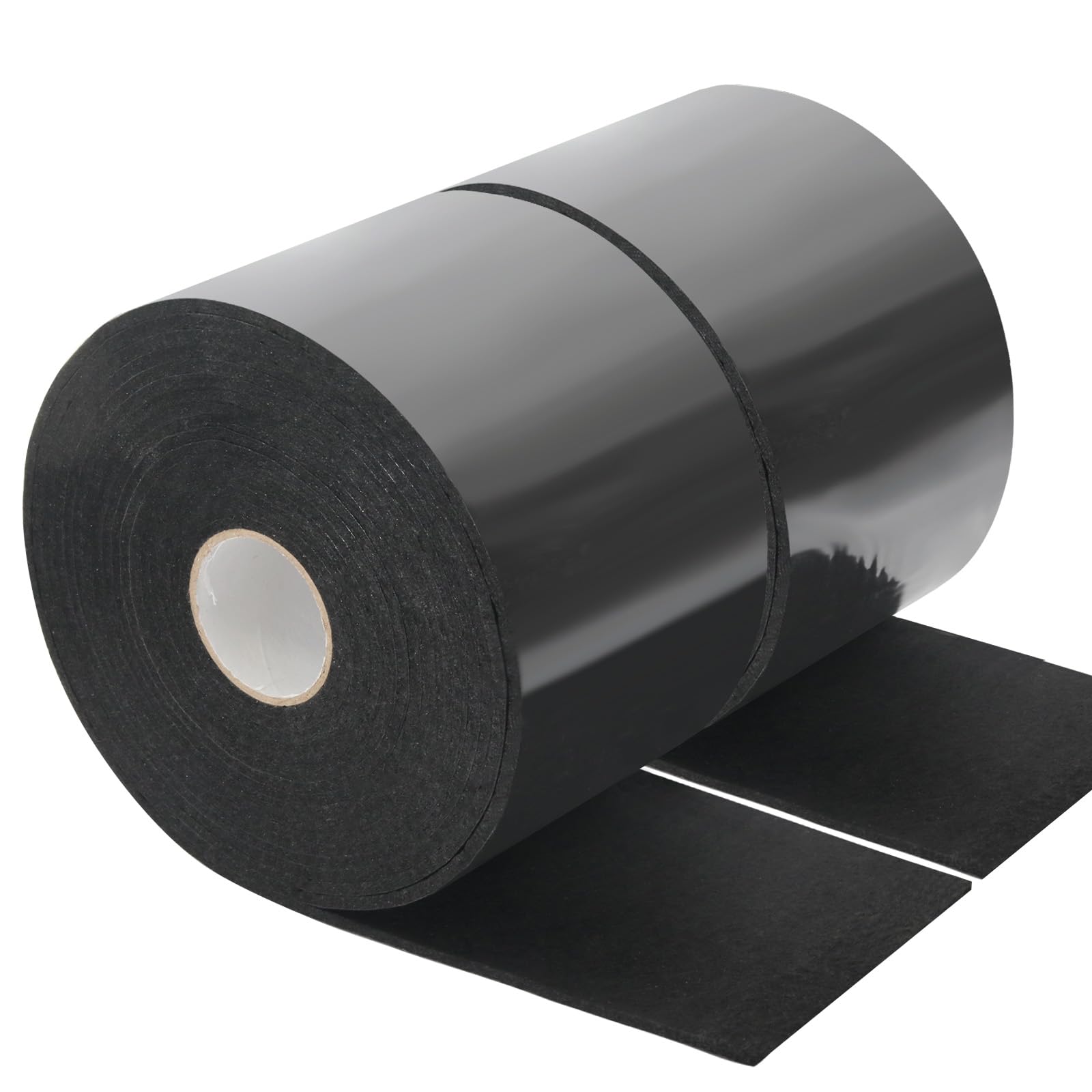 QILIMA Black 2 Rolls Felt Strips with Adhesive Backing, Heavy-Duty Felt Tape DIY for Heavy Furniture Home Improvement,0.2 x 4 Inch x 202 Inch