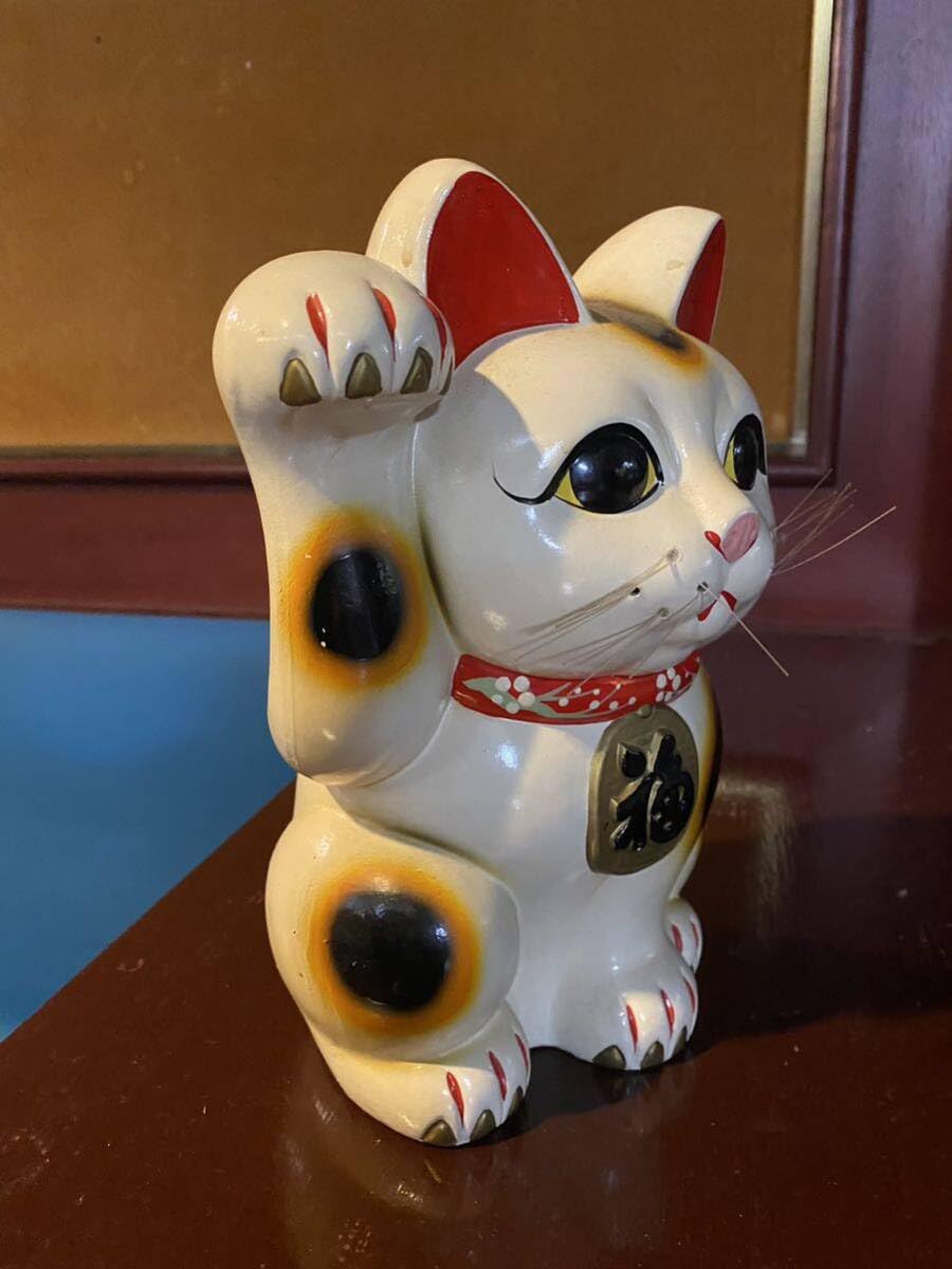 Amazon.co.jp: レトロ 可愛い招き猫まねきねこ貯金箱置物商売繁盛