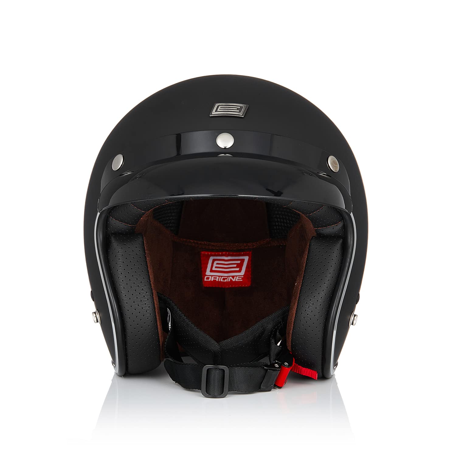 ORIGINE Casque Jet de Moto Vintage Casque Scooter Rétro de Moto Homologué ECE2206