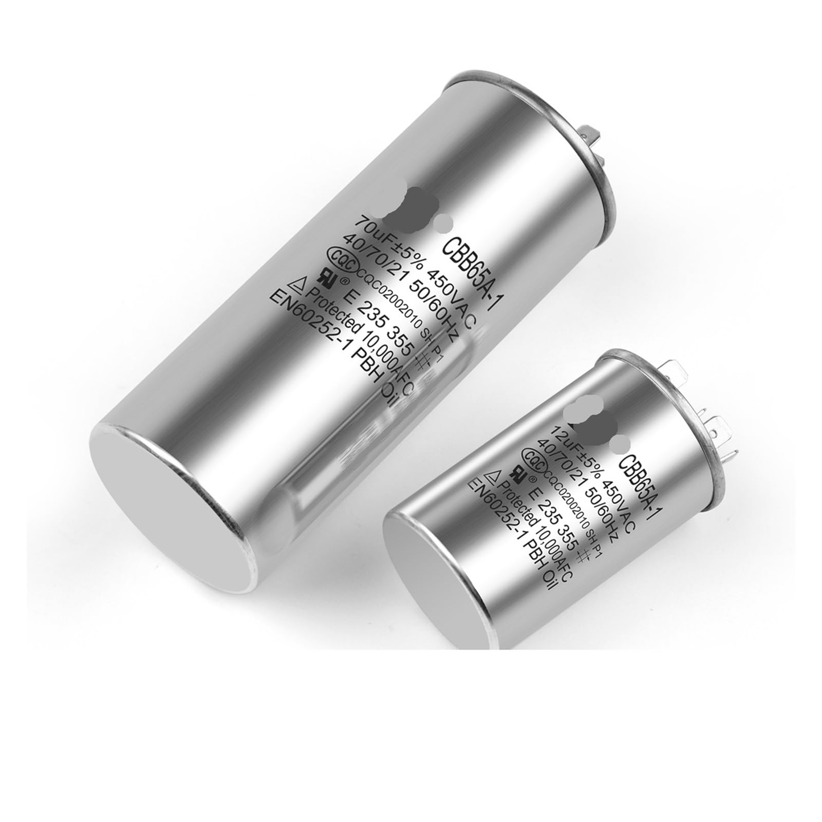 1 pz CBB65 condensatore del condizionatore d'aria motore condensatore di avviamento 450 V AC 5UF 6UF 15uF 20uF 25uF 30uF 35uF 40uF 45uF frigorifero(450V40UF)