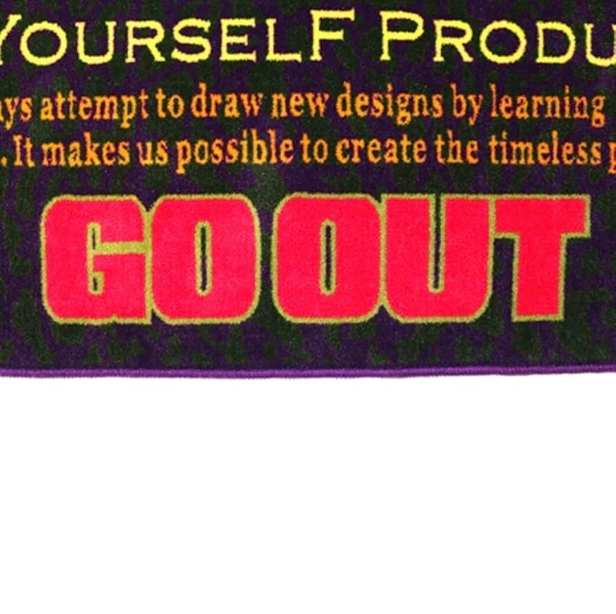 NATAL DESIGN - natal design GO OUT SWEET HOME RUG マット Amazon.co.jp: natal design GO OUT SWEET HOME RUG マット