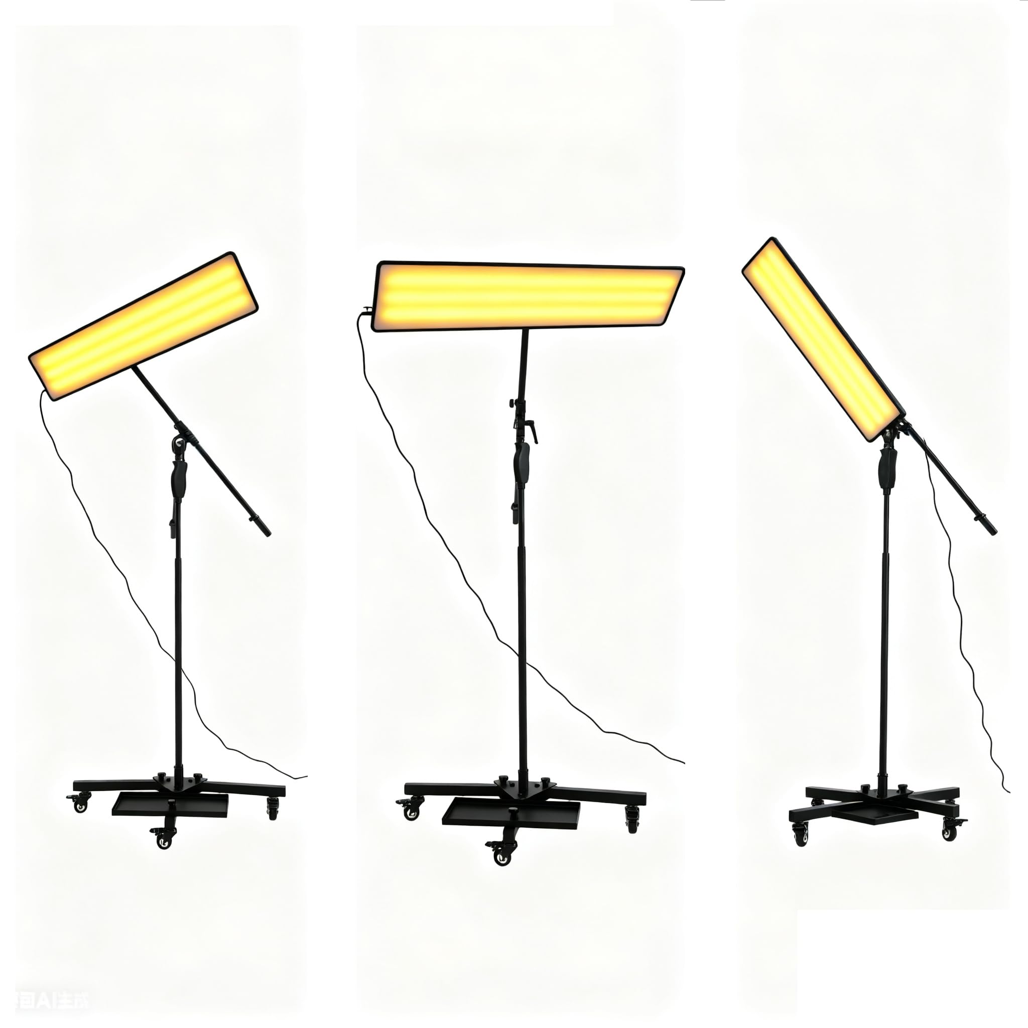 LED Auto-Dellen Reparatur Lichtwerkzeuge PDR Licht Dellenreflektorboard 92 * 19.5cm Dent Reflektor Lampe Led Nivellierung Licht für Bump Repair 6 Farben Verstellbares Licht und Höhe
