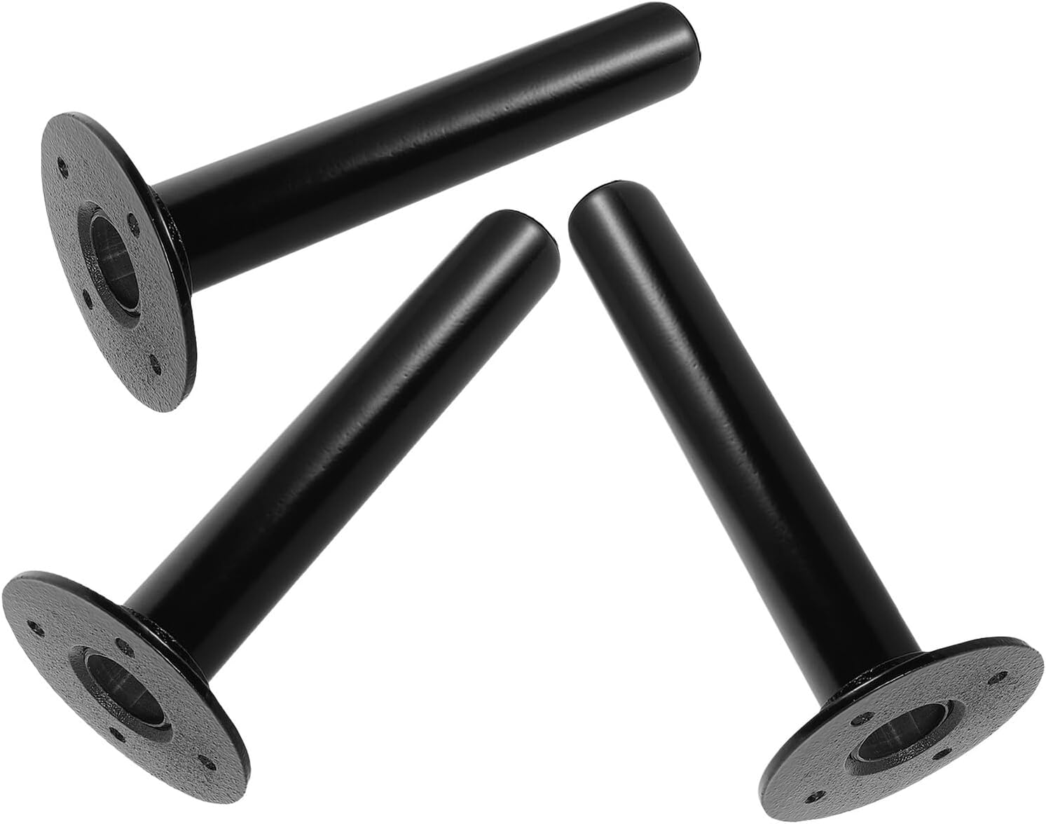 Tofficu 3pcs Wall Mounted Weight Plate Holder Rack Barbell Stand Storage Organizer for Home Gym Strength Training, Black Steel Fitness Plate Display and Storage