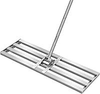 Vista 10 de VIVOSUN Rastrillo Descompactador de 15 pulgadas, rastrillo descompactador de césped de 15 x 70 pulgadas, rastrillo descompactador resistente