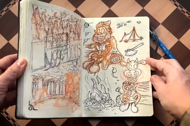 Amazon.com: A5 Sketchbook, Lay Flat Softcover Sketch Book for