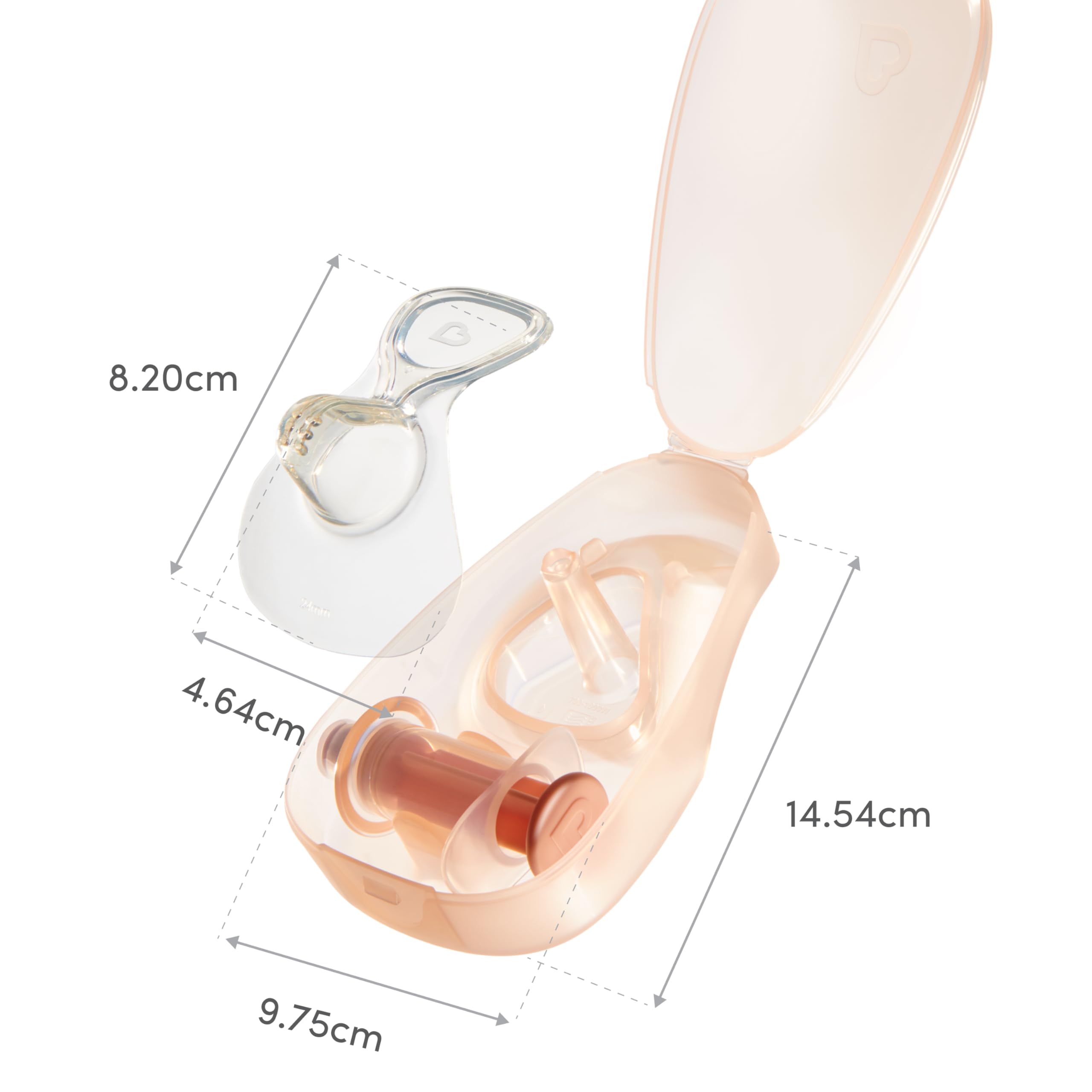 Munchkin Flow - Set di 2 protezioni per capezzoli da 24 mm + kit di ricambio, per vedere il flusso di latte durante l'allattamento, accessori essenziali per l'allattamento al seno e per il bambino