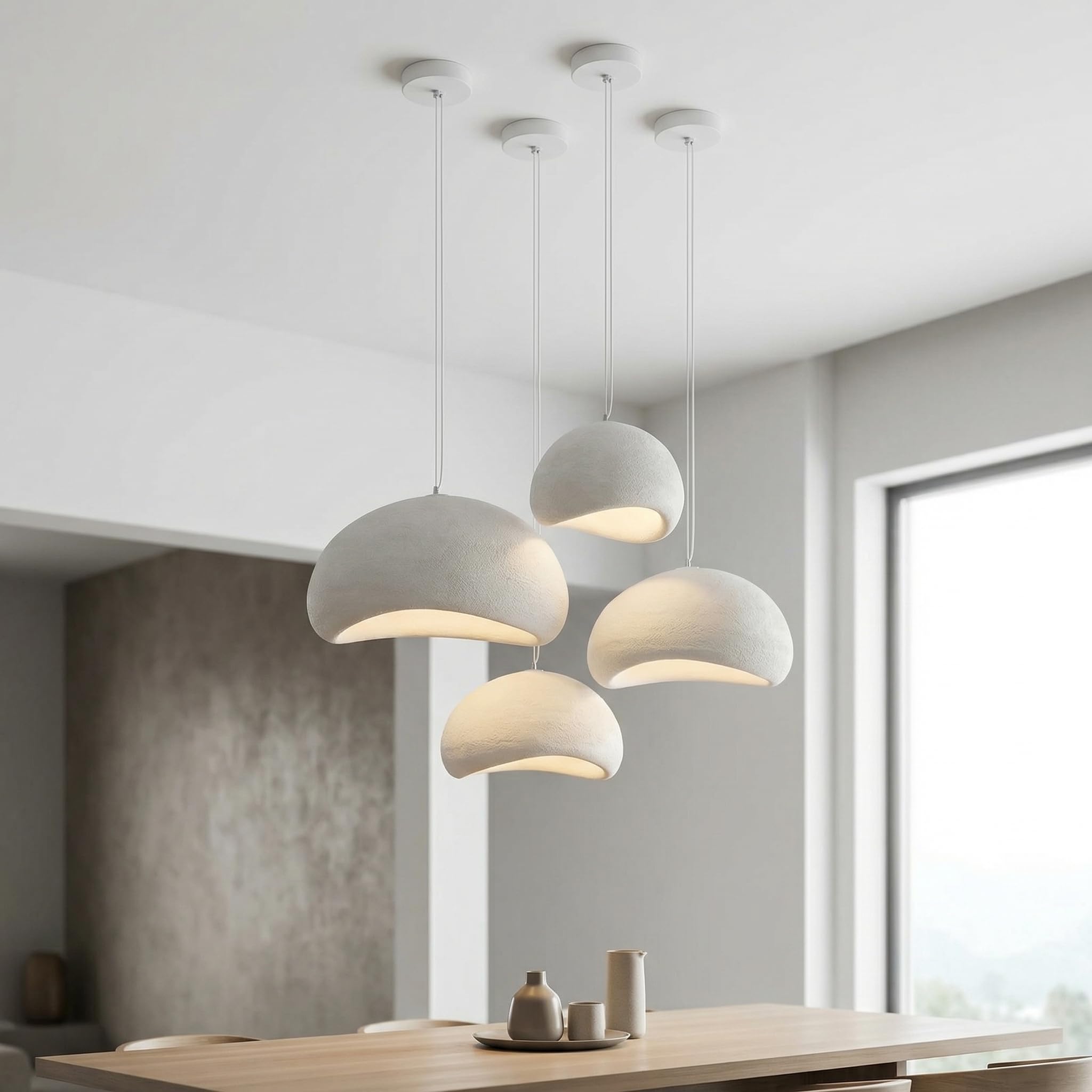 JAYMP 50cm Wabi Sabi Pendant Light for Dining Room Kitchen Island