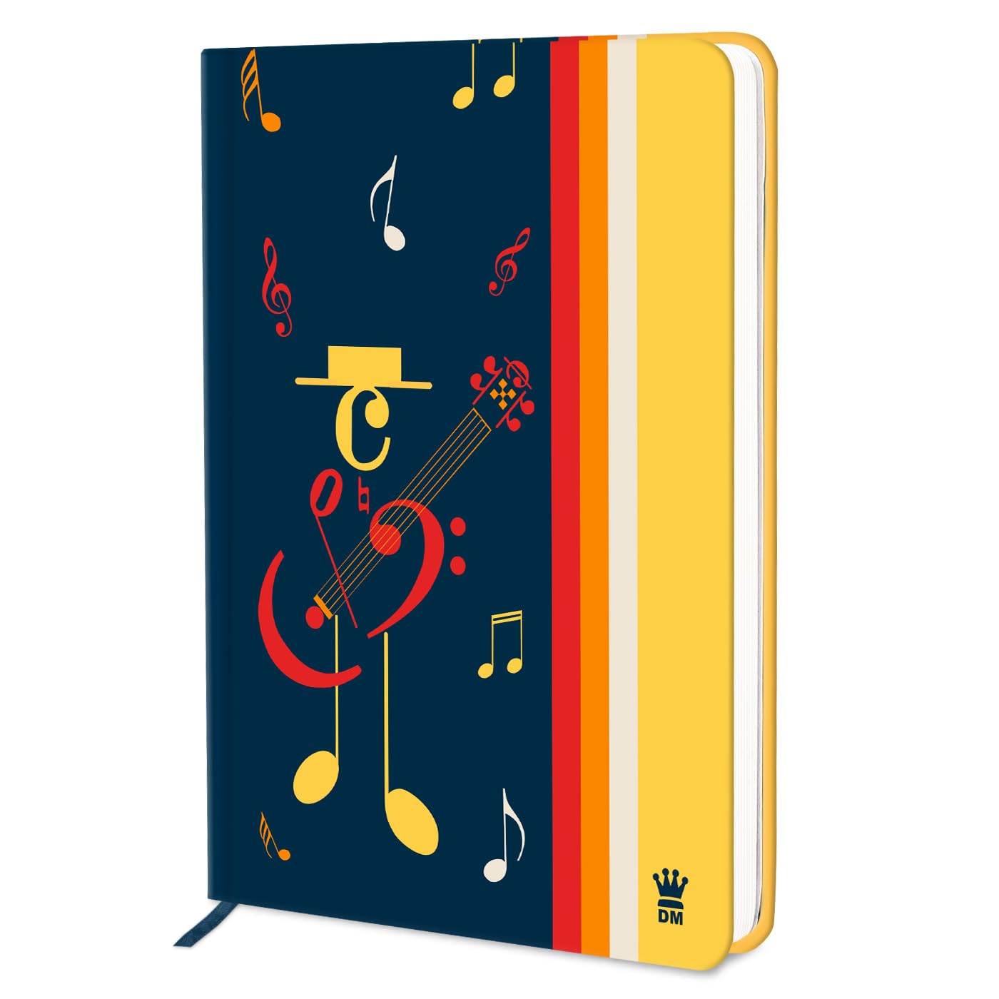 Music Printed Hard Bound Undated A5 Diary Notebook (20 x 14.5 cm, 80 GSM, 192 Ruled Pages) Diary for Writing, Gift for Friend, Personal Diary, Journal Diary-image-22