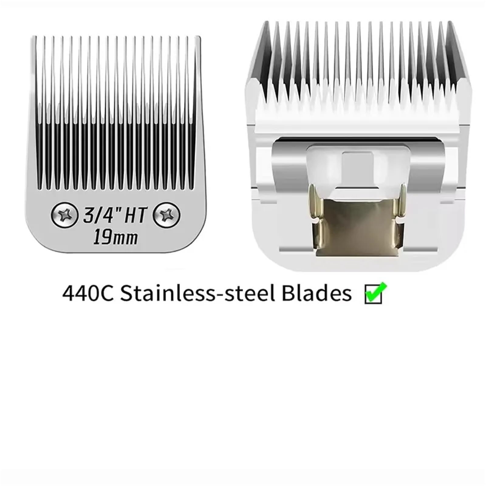 Cuchilla De Cerámica Desmontable for El Cuidado De Perros Y Mascotas 3/4 HT, Compatible con Andis, Compatible con Oster, Cortaúñas for Animales De La Serie A5 KM(3-4 HT 2PC)