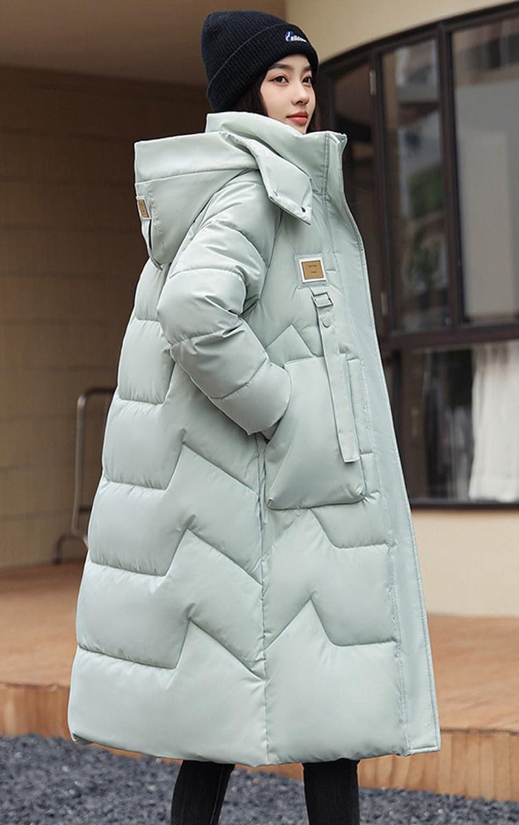 Winterjas Dames | Gewatteerd | Capuchon | Lang | Warm | Comfortabel