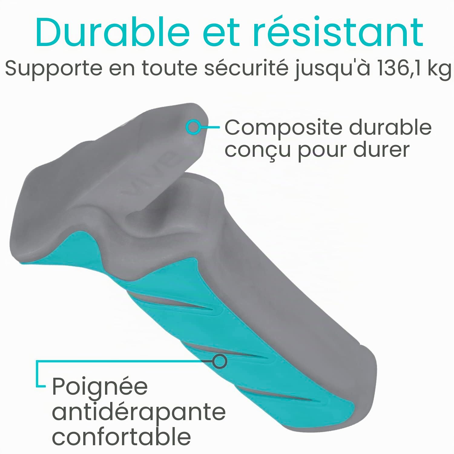 Vive Poignée de voiture pour personnes âgées – Loquet anti-rayures – Barre d'appui automatique – Astuce de sécurité pour aider à sortir – Appareil d'aide portable pour personnes âgées et handicapées