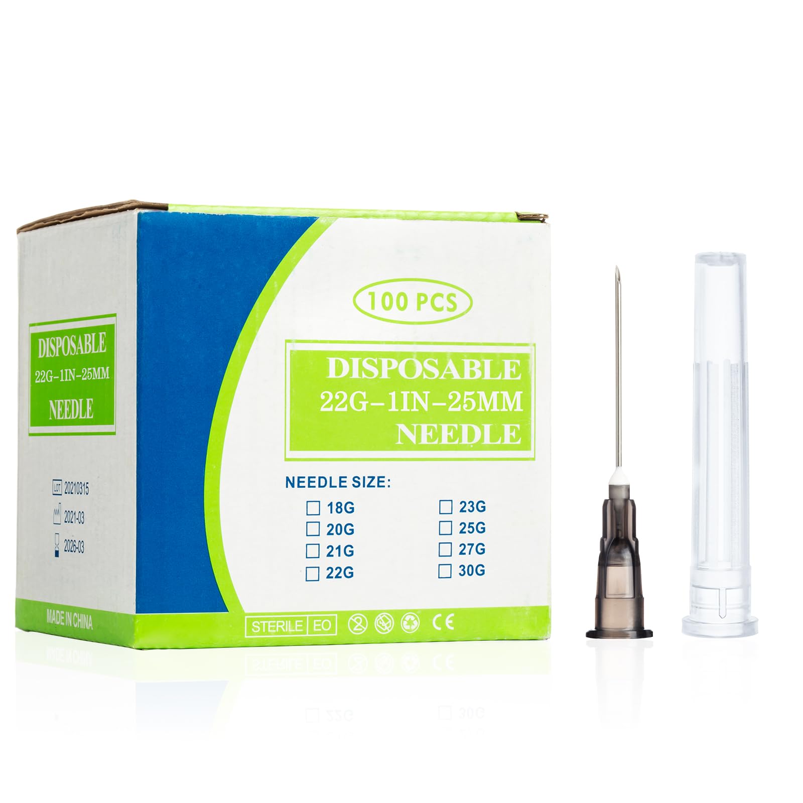 NEEDLES×JOURNALSTANDARD LZHNB Disposable Needles, 22G x 25MM, Stainless Steel, Lab