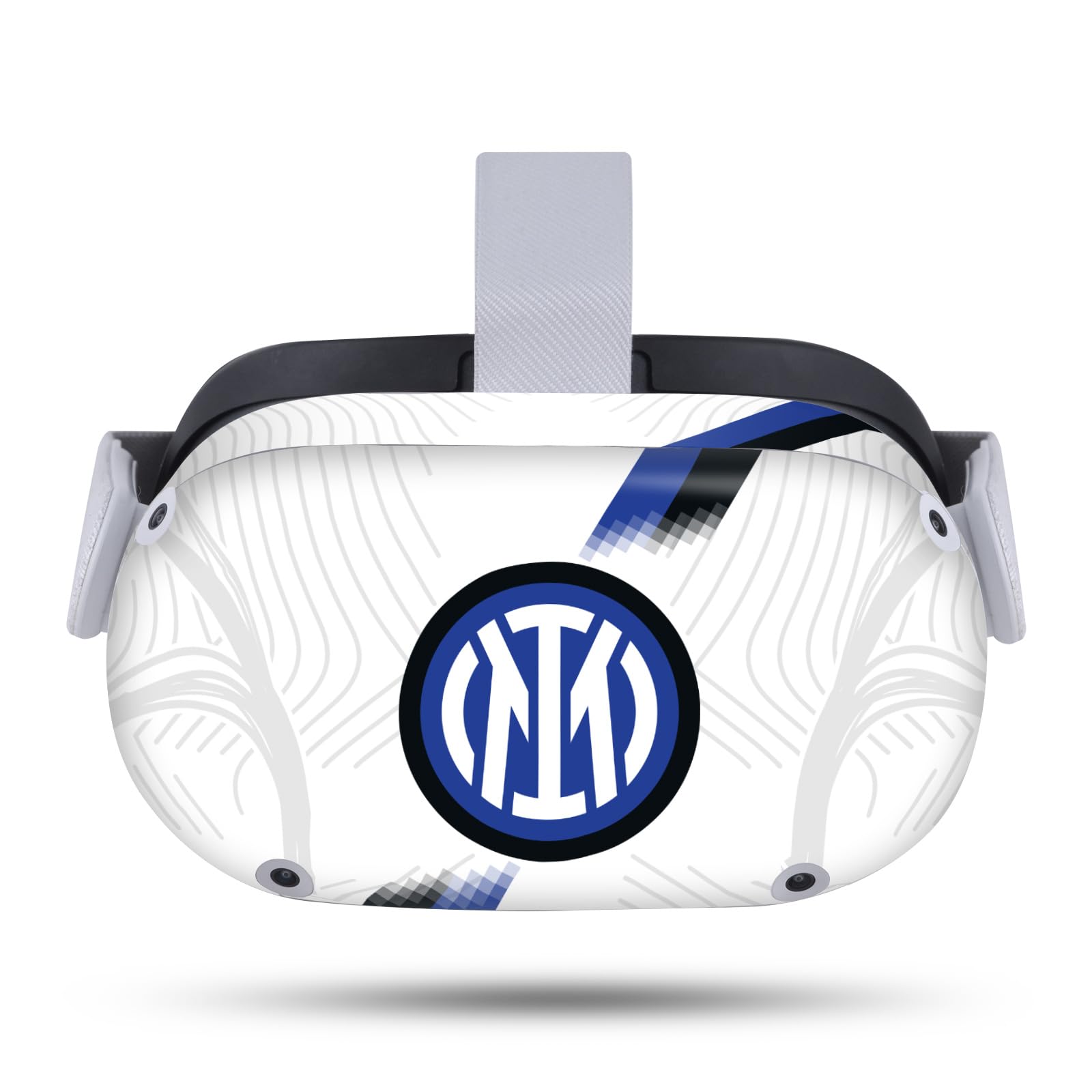 Head Case Designs Officially Licensed Inter Milan Away 2023/24 Crest Kit Vinyl Sticker Skin Decal Cover Compatible with Meta Quest 2
