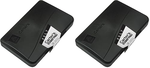 Carter's - Almohadilla de sello seco sin tinta, aplica tu propio color de tinta a la almohadilla de fieltro sin tinta, 2.75 x 4.27 pulgadas (21021)